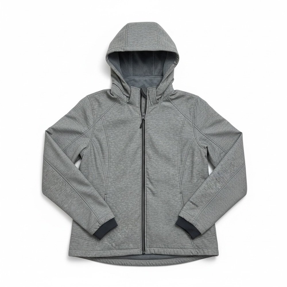 Free Country Gray Fleece-Lined Hooded Softshell Jacket XL